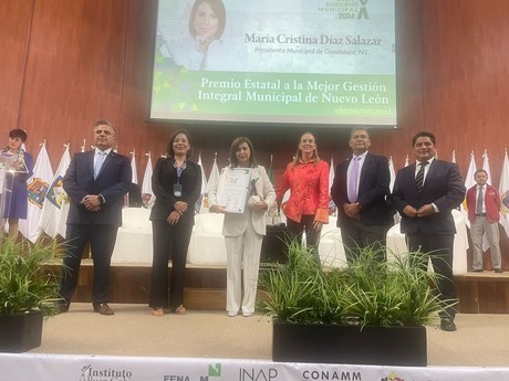 Guadalupe recibe el Premio Estatal a la Mejor Gestión Integral Municipal