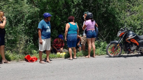 Accidente de moto deja 3 mujeres lesionadas en el tramo Telchac Pueblo-Motul