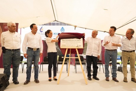 Inauguración de la segunda etapa de la obra 'Agua Saludable para la laguna'