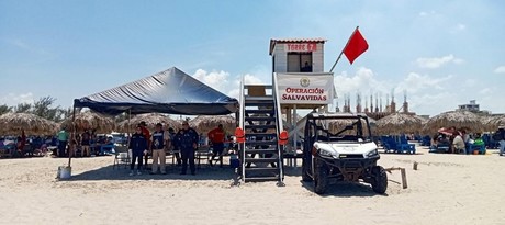 Playa Miramar bajo protección de Guardia Estatal en Verano Seguro 2024