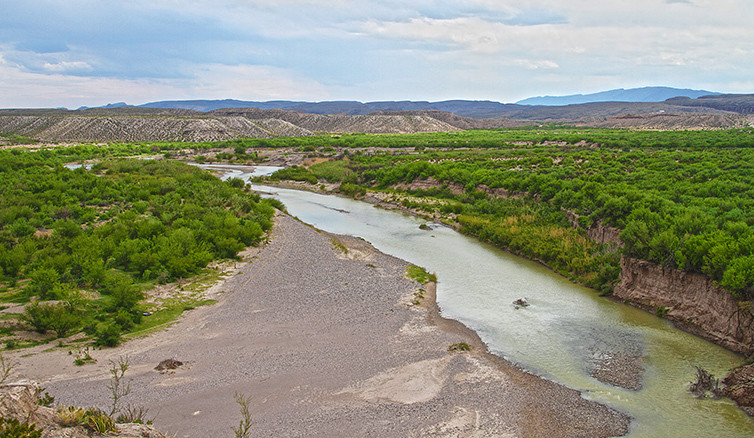 Río bravo. Foto de gobierno federal.