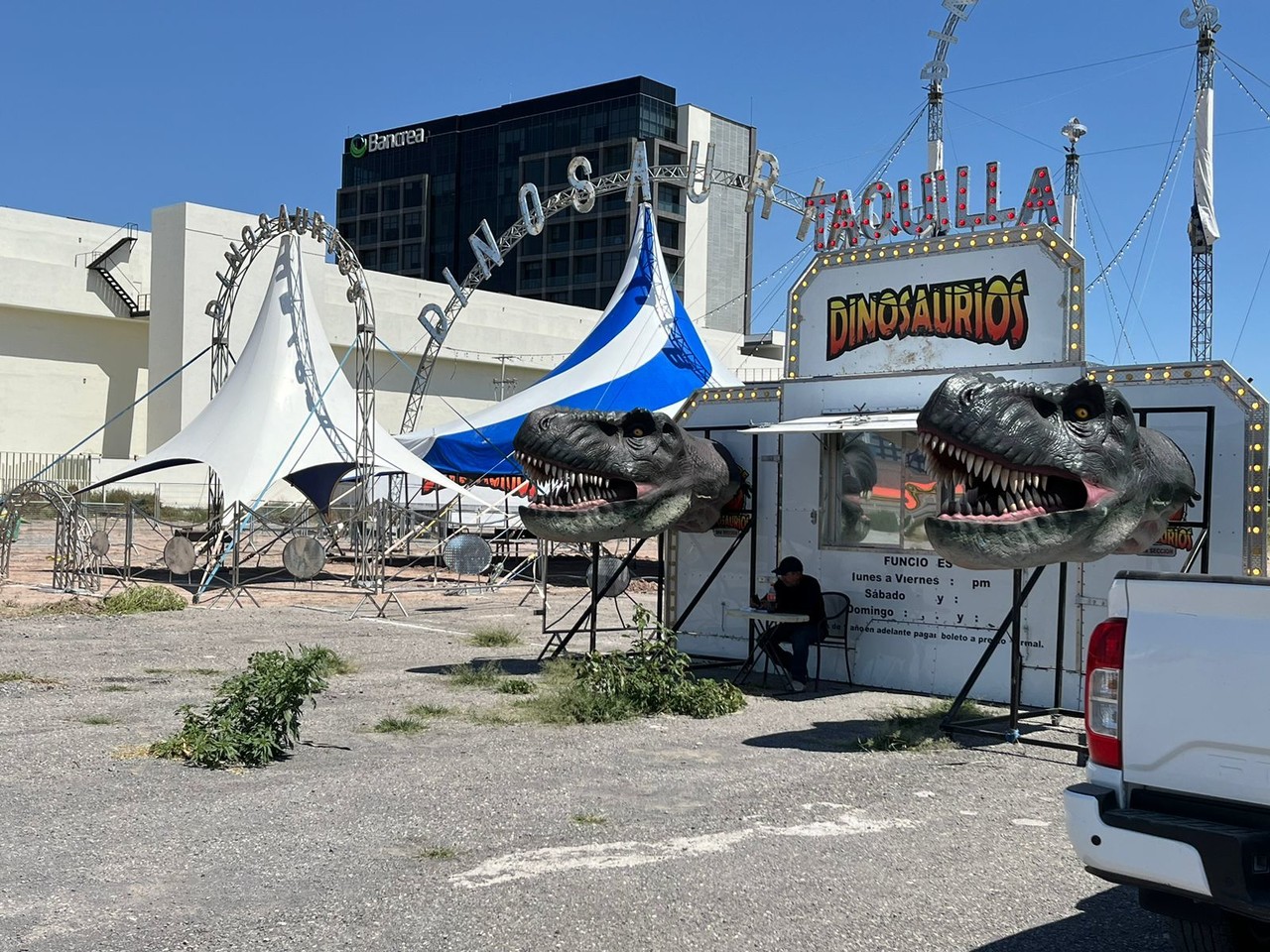 Las instalaciones del evento son frente a Liverpool Saltillo. (Fotografía: Leslie Delgado)