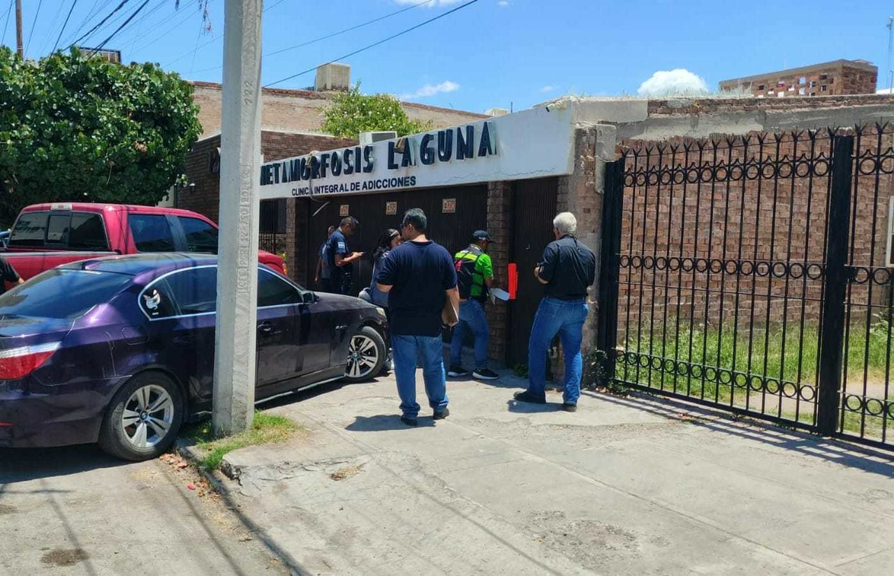 El centro de rehabilitación fue clasurado por Inspección y Verificación. (Fotografía: Gobierno de Torreón)