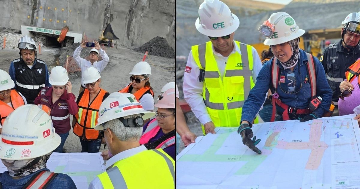 Personal de Protección Civil se reunió con familiares de los mineros atrapados en El Pinabete. (Fotografía: Protección Civil)