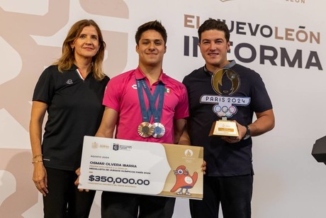 Nuevo León premia a medallistas y entrenadores olímpicos triunfadores en París