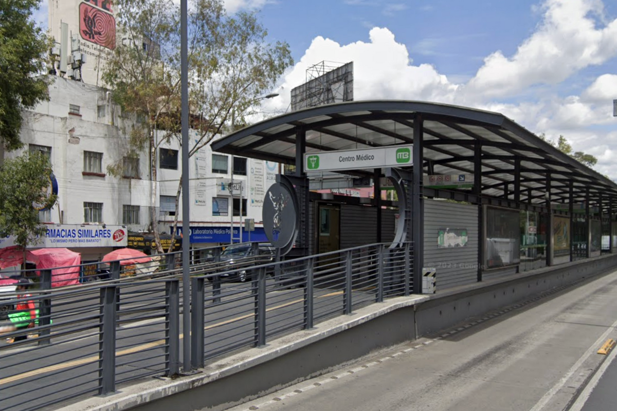 Estación Centro Médico del Metrobús. Foto: Maps