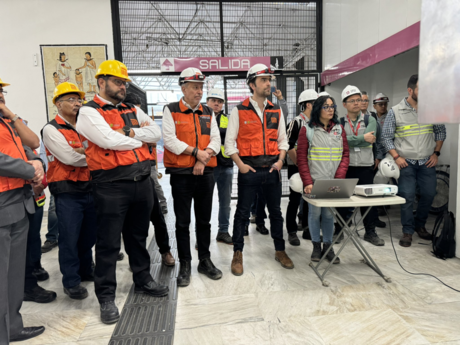 Realizan recorrido de supervisión en Salto del Agua de L1 del Metro