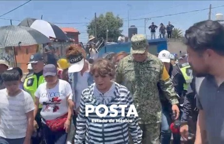 Supervisa Delfina Gómez daños por inundaciones en Chalco, asegura apoyo