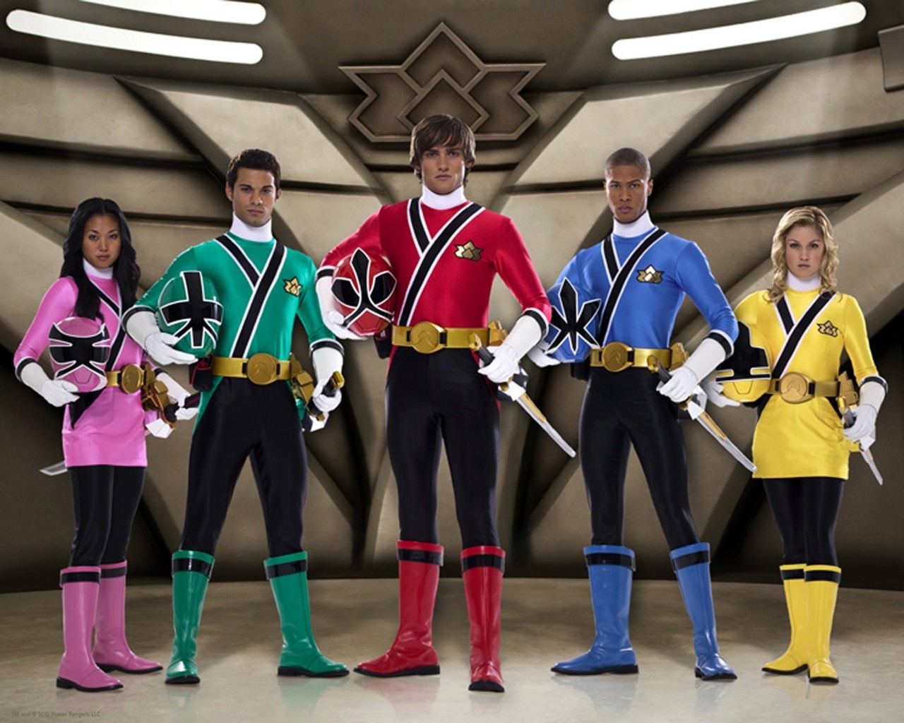 Los integrantes del elenco principal de Power Rangers Samurai. Foto: KidsScreen.