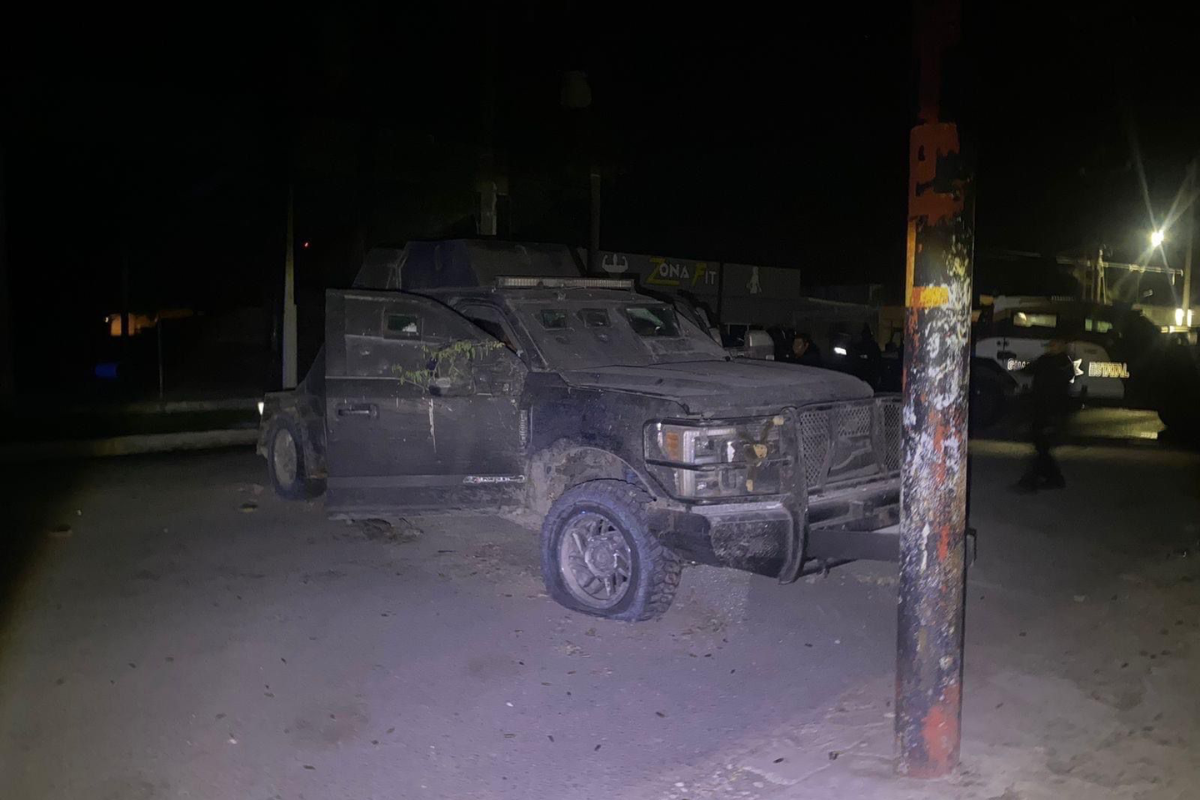 Tras los enfrentamientos fueron aseguradas camionetas y 'monstruos'. Foto: Posta Tamaulipas