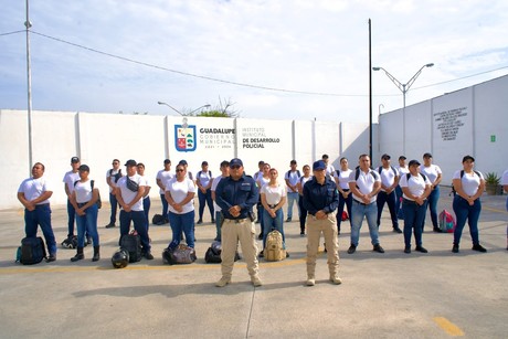 Formación policial en Guadalupe: ingresan 33 cadetes al INDEPOL