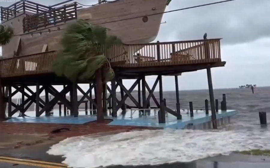 Huracán 'Debby' toca tierra en Florida. Foto. Captura vía AP