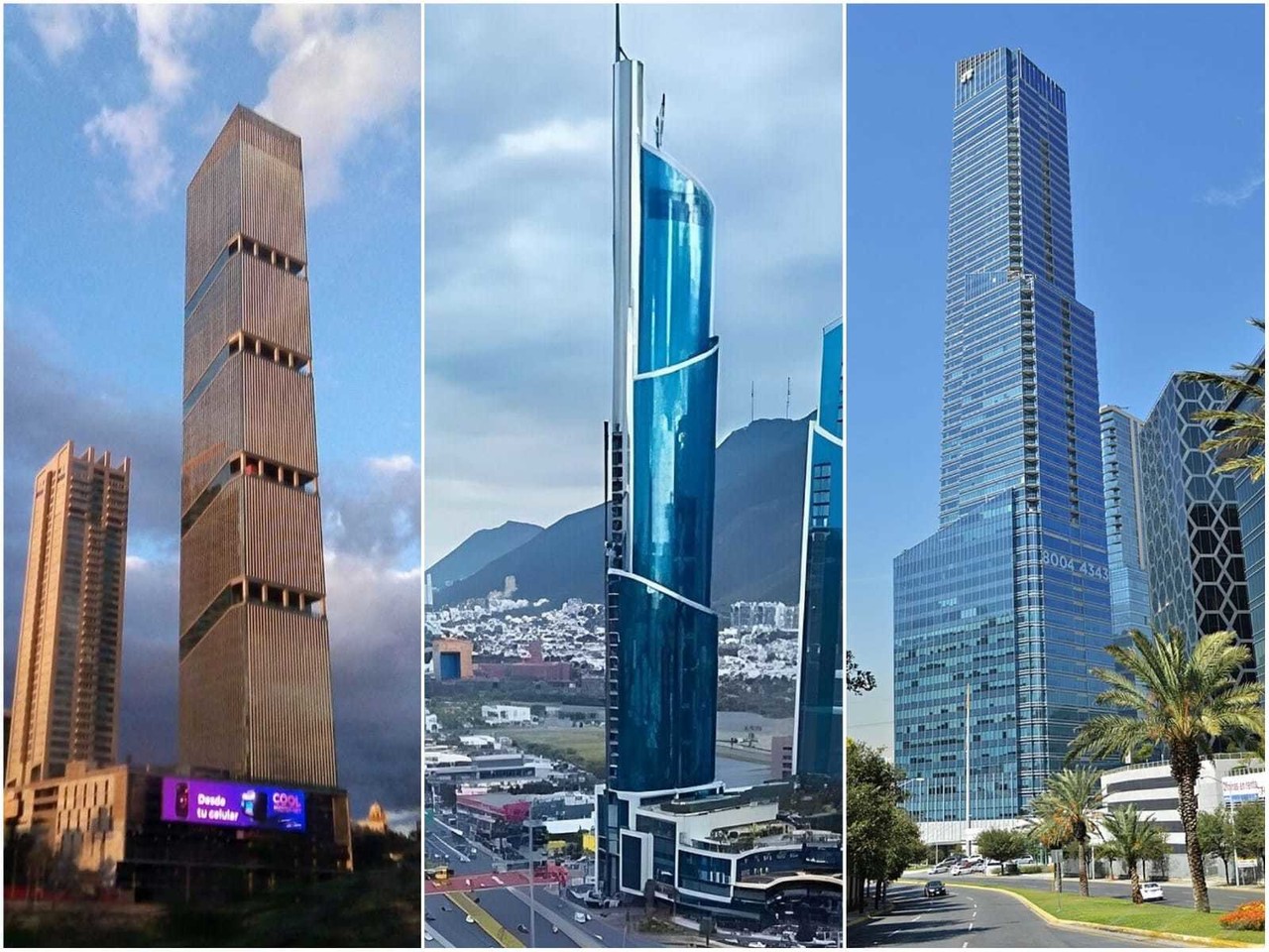 Estos edificios no solo representan el desarrollo urbano de Monterrey, sino también su aspiración continua hacia la modernidad y la grandeza. Foto: Especial.