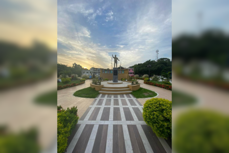 Conoce la rotonda con forma de guitarra en honor a Cuco Sánchez en Tamaulipas