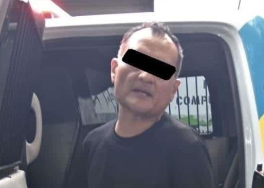 El hombre de 50 años tras haber sido detenido por los policías de Monterrey. Foto: Policía de Monterrey.