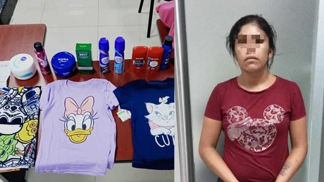 Mujer fue detenida por intentar robar en un centro comercial