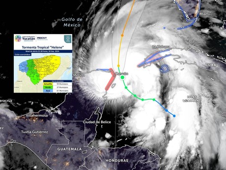 Clima en Yucatán: reporte de 'Helene' para este 25 de septiembre