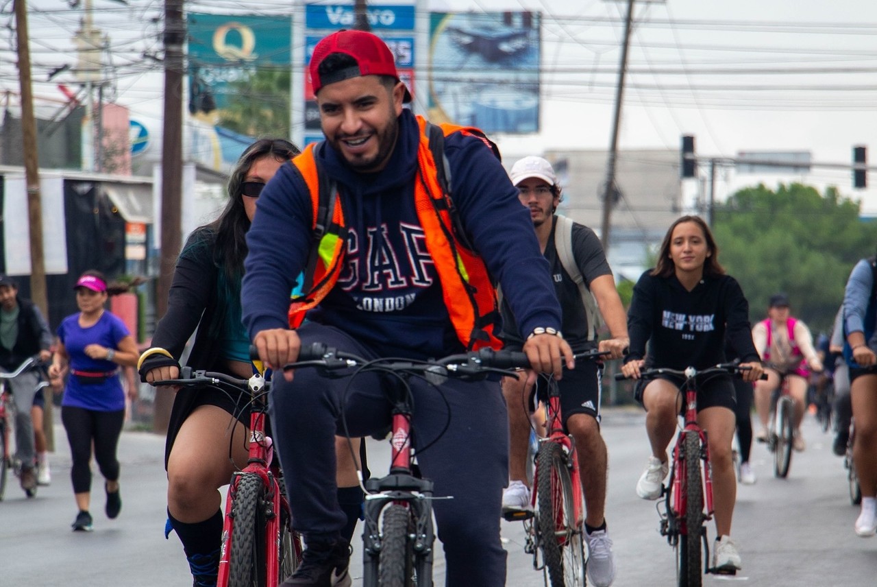 Ciclistas de Saltillo. Foto de Trascender Saltillo A.C.