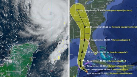 Tormenta Helene deja más de 30 muertos en EE.UU. tras su paso por Yucatán