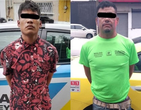 Arrestan a dos hombres tras viajar en vehículo robado en Monterrey