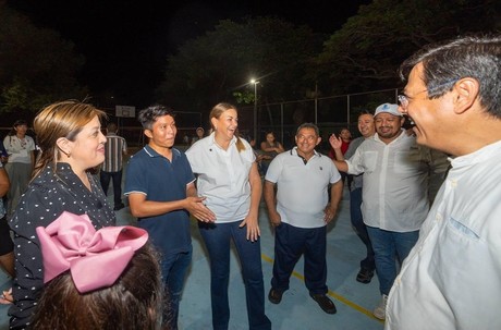 Inauguran nueva iluminación LED en Xmatkuil para mejorar seguridad en Mérida