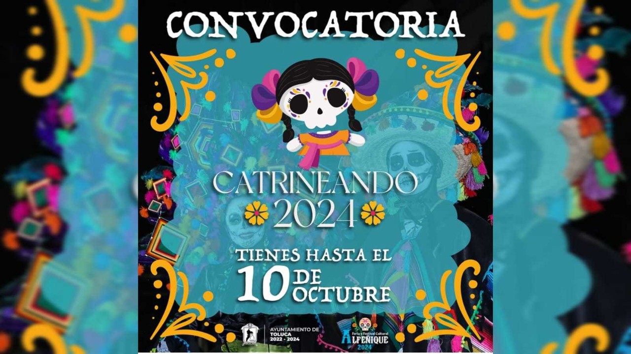 ¡Catrineando en Toluca! Desfile de catrinas para celebrar el Día de Muertos. Foto: Ayuntamiento de Toluca