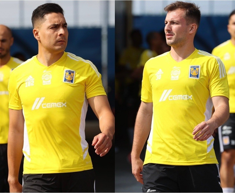 Carlos Felipe Rodríguez y Miguel Ortega porteros de Tigres UANL. Foto: 90min.