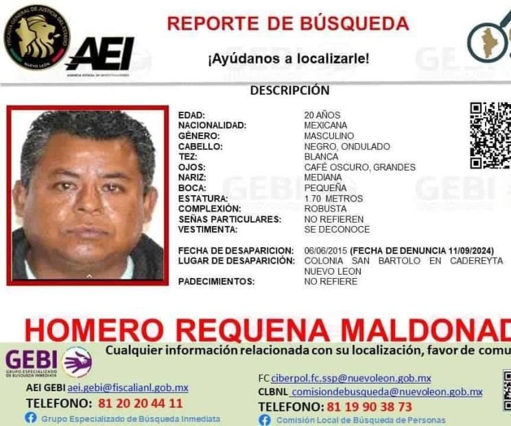 Ficha de búsqueda de Homero Requena Maldonado. Foto: GEBI.