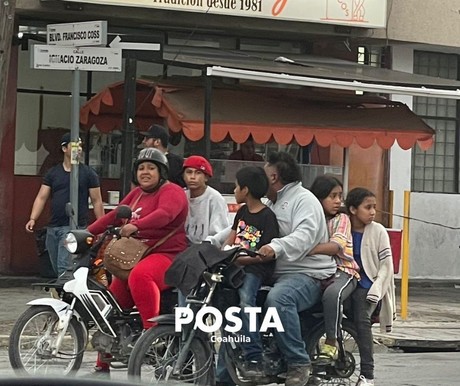 Captan a motociclistas con hasta 4 tripulantes en Saltillo