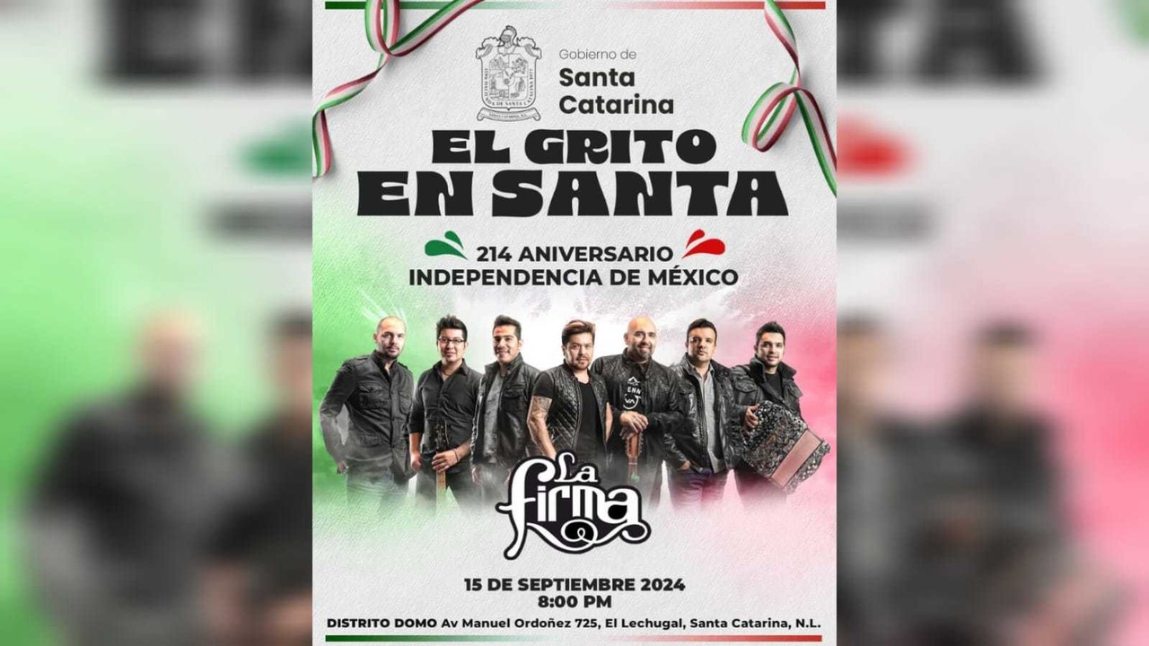 Las fiesta por el 214 aniversario de la Independencia de México comenzarán a las 20:00 horas en el Distrito Domo de Santa Catarina. Foto: Gobierno de Santa Catarina