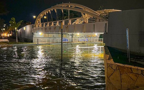 Inundaciones y desbordamientos en el sur a causa de formación de 'Francine'