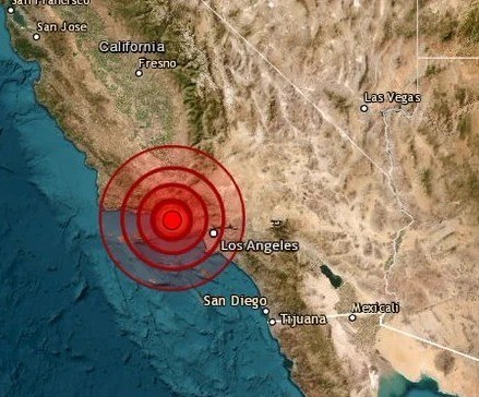 Mapa que muestra donde fue el epicentro del temblor. Foto: Alerta Mundial.