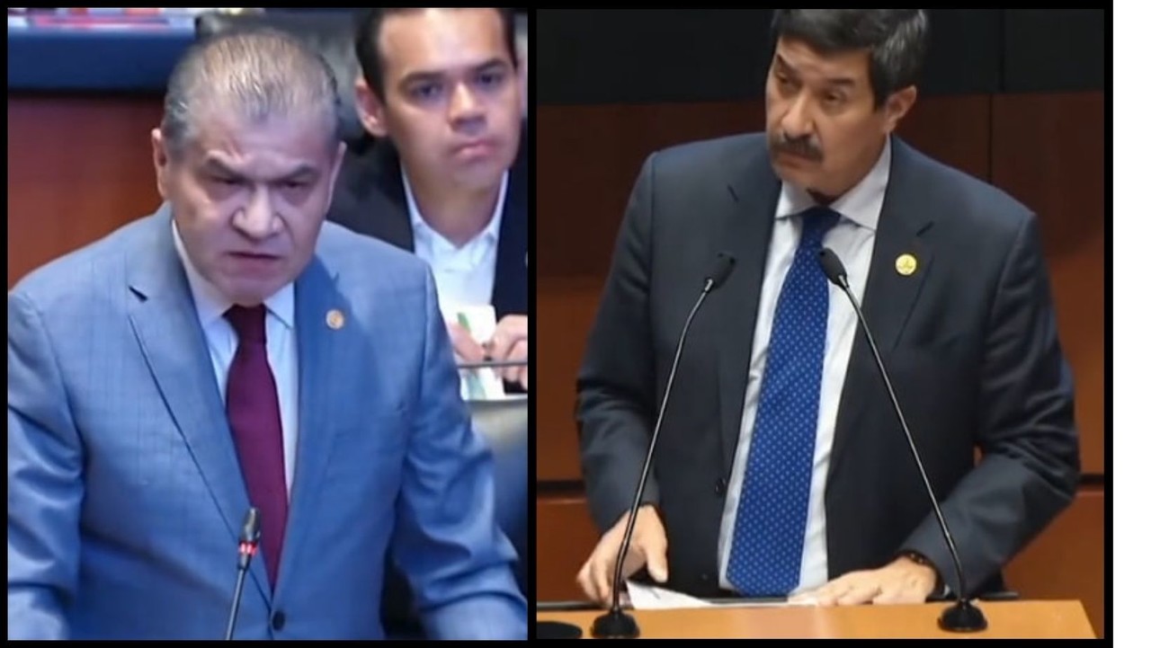 Miguel Riquelme y Javier Corral en el Congreso. (Fotografía: TikTok)