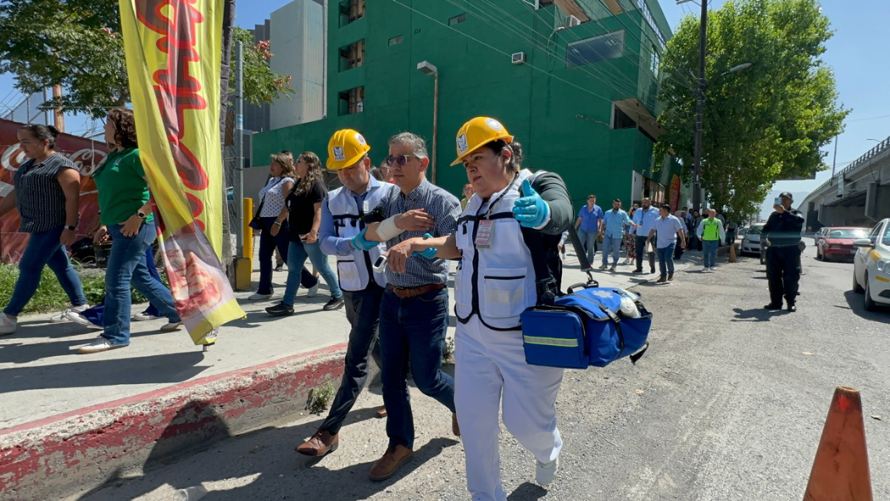 Simulacro Nacional 2024 en Saltillo / Foto: IMSS Coahuila