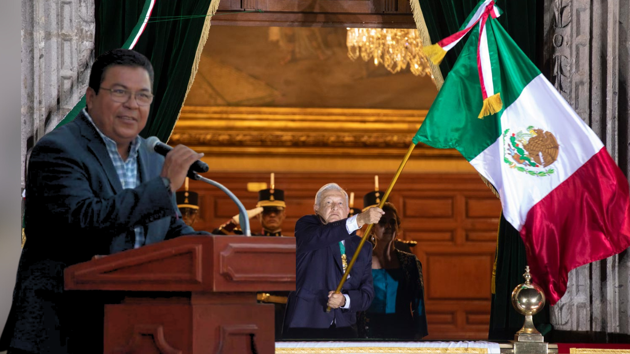 Alcalde Roberto Piña cede grito a AMLO en Frontera / Foto: Redes Sociales