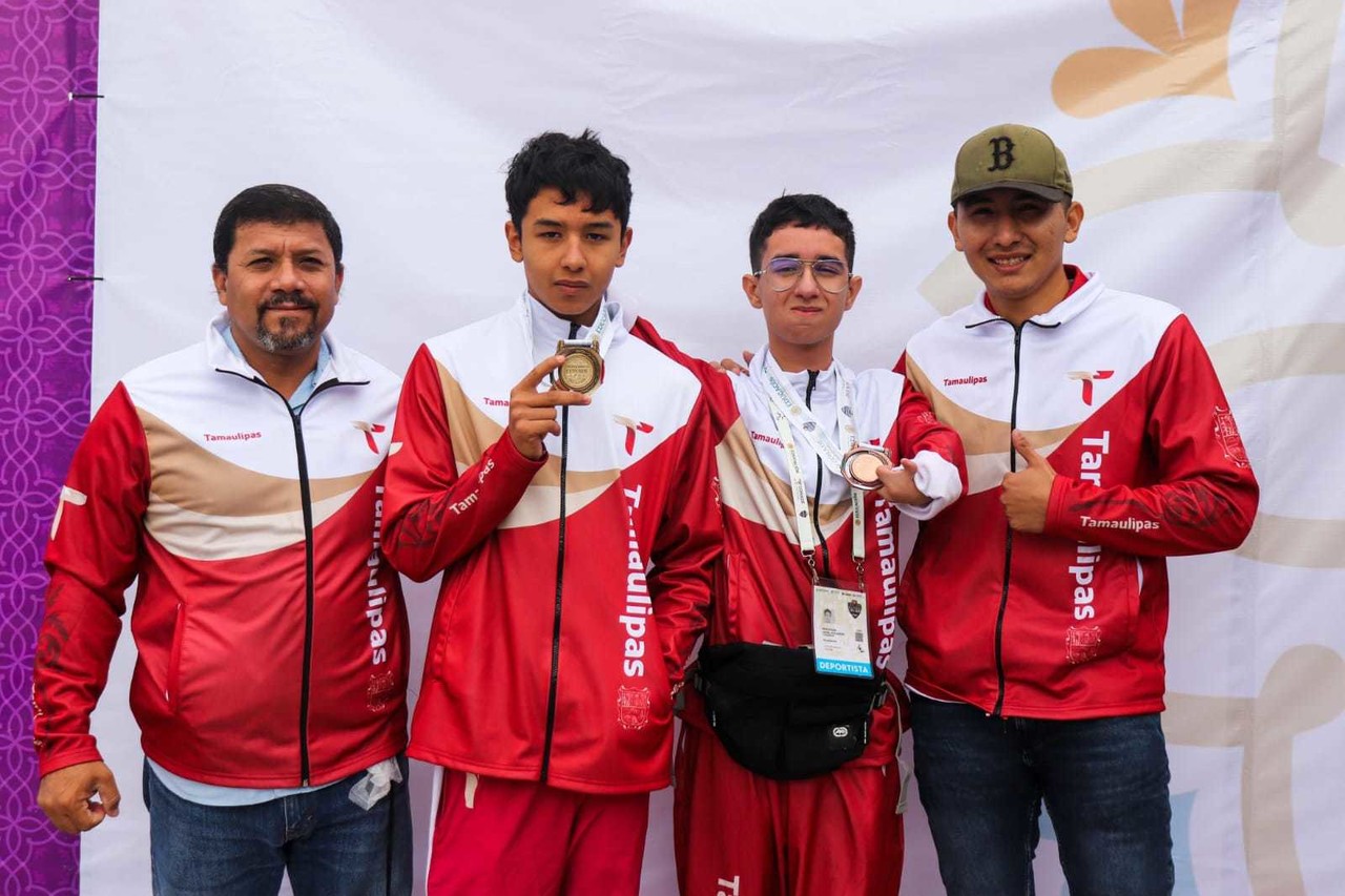 Cuatro medallas en el primer día de competencias: dos de oro y dos de bronce. Foto: INDE Tamaulipas