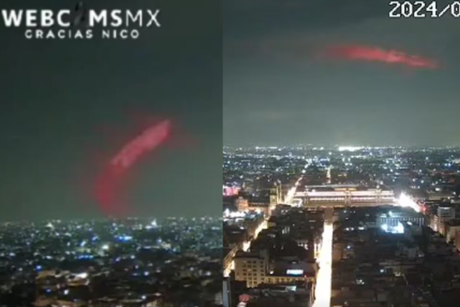 ¿Qué es eso? Captan objeto luminoso cerca de la Torre Latinoamericana |VIDEO