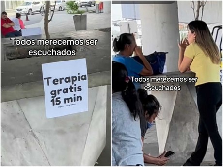 Psicóloga regia da terapias gratis en calles de Monterrey (VIDEO)