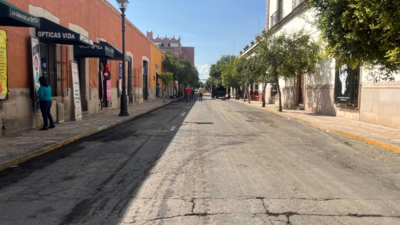 Negrete en el Centro Histórico cerrada por mantenimiento. Foto: Cortesía.