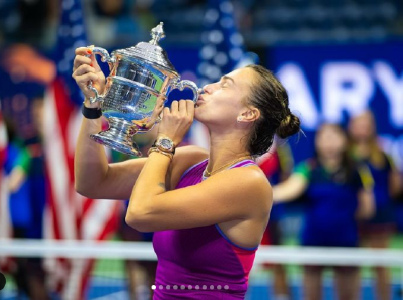 Aryna Sabalenka se corona campeona del US Open al vencer a Jessica Pegula en sets corridos. Foto, Instagram