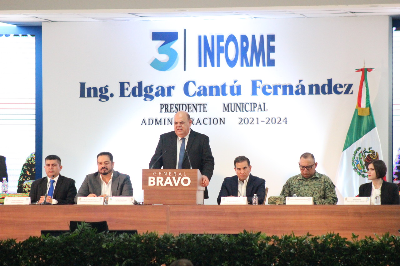 Ingeniero Edgar Cantú, alcalde saliente de General Bravo. Foto: Gobierno de General Bravo