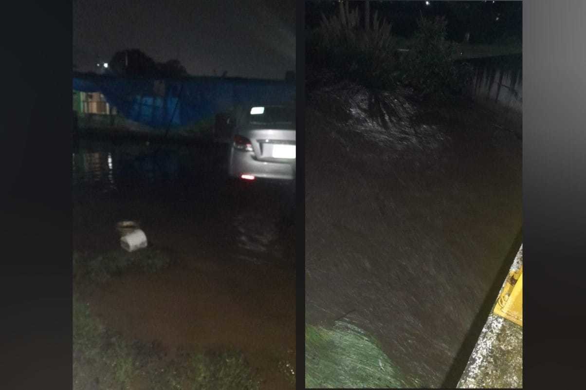 Lluvias intensas provocan deslave y desbordamiento de río en Xonacatlán. Foto: RRSS