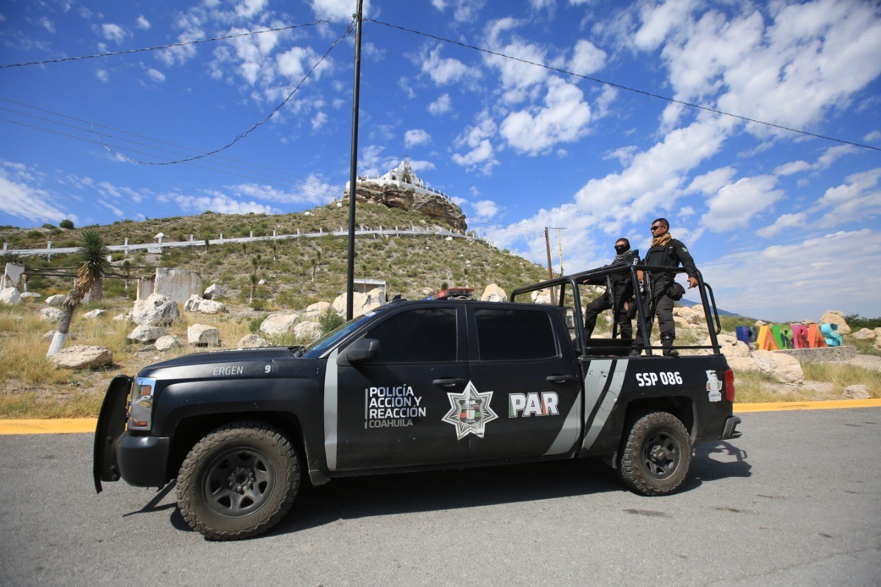 Tres elementos de la Policía Estatal resultaron heridos pero están fuera de peligro. (Fotografía: Gobierno de Coahuila)