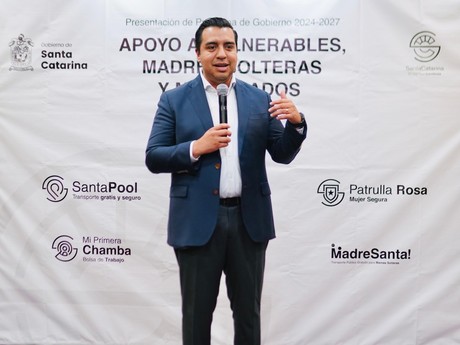 Jesús Nava presenta programa de apoyo a madres solteras en Santa Catarina