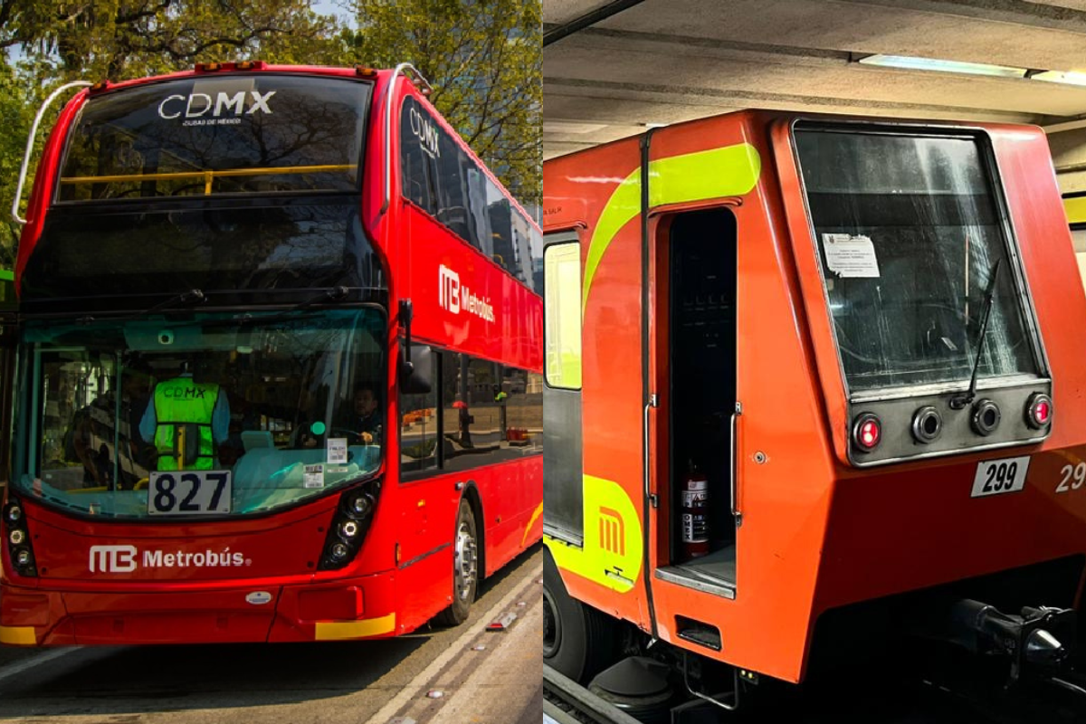 Metro y Metrobus de la CDMX.   Foto: Especial