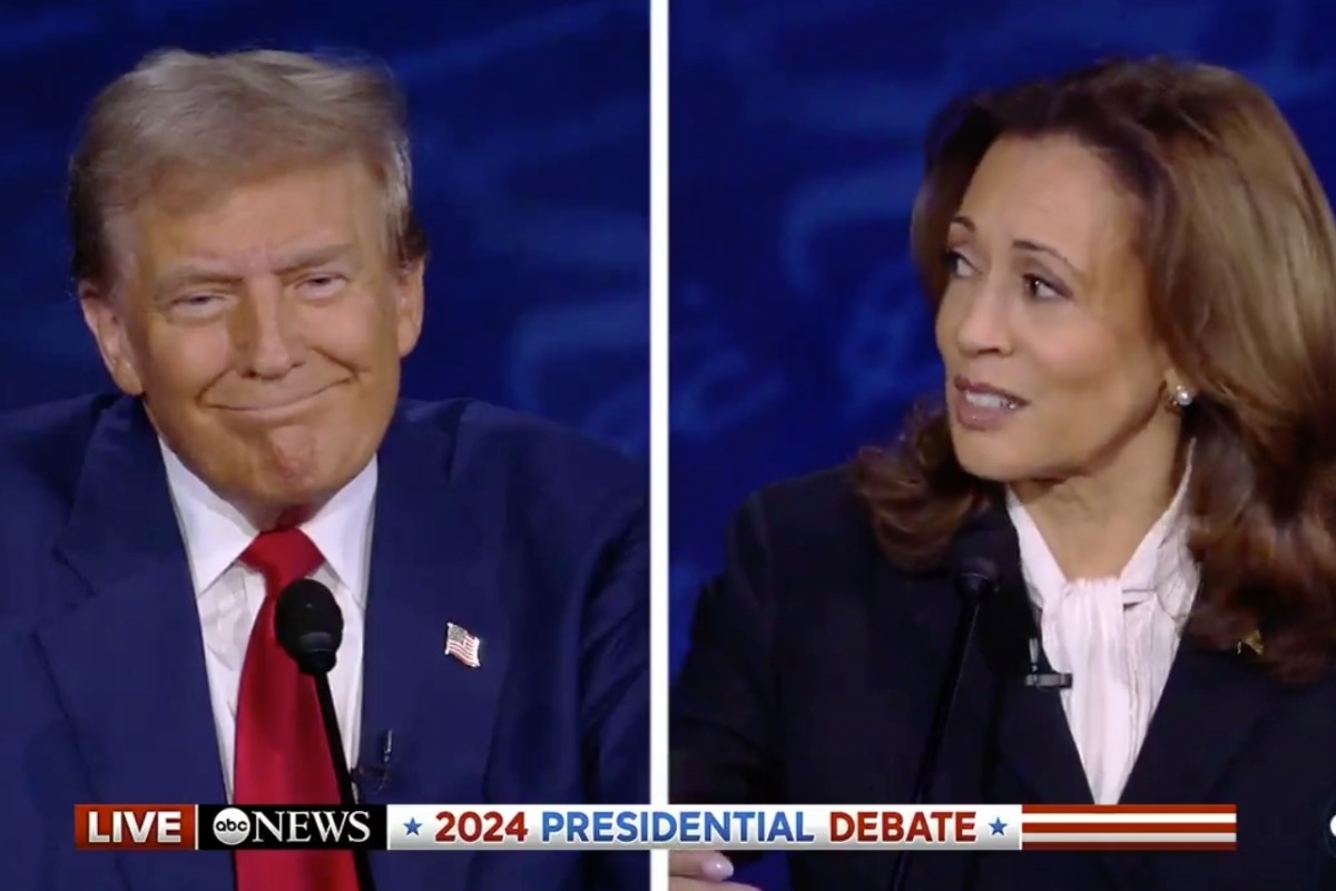 Donald Trump y Kamala Harris. Foto: X @ABC