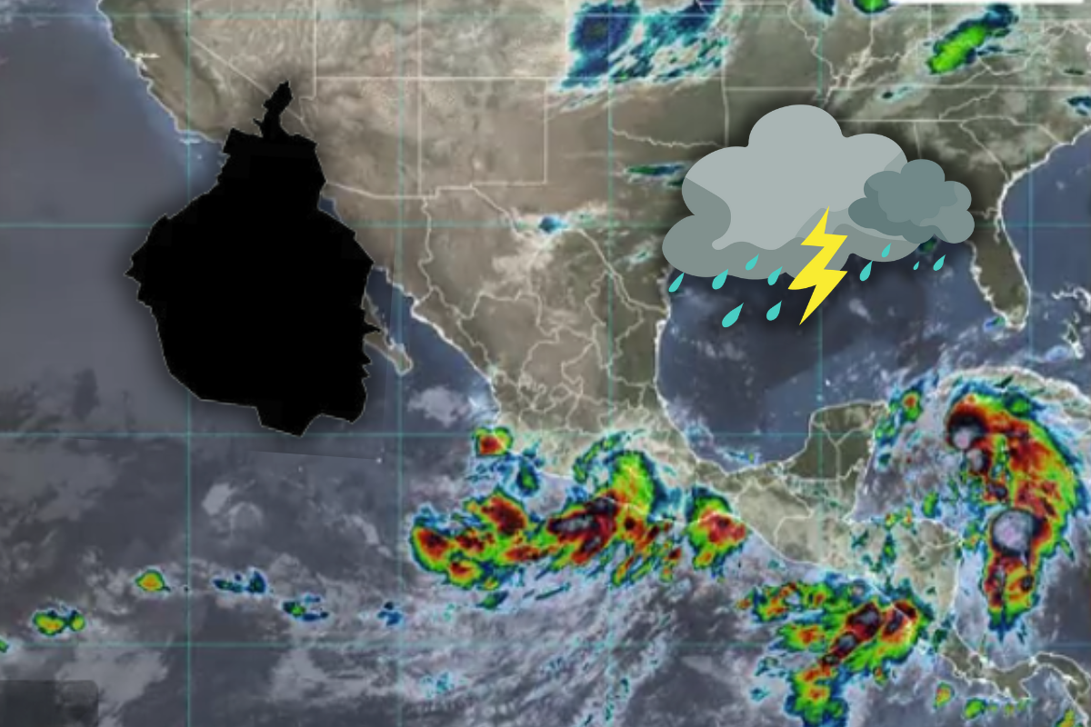 Así será el clima de la CDXM ante tormenta tropical John. Foto: @conagua_clima