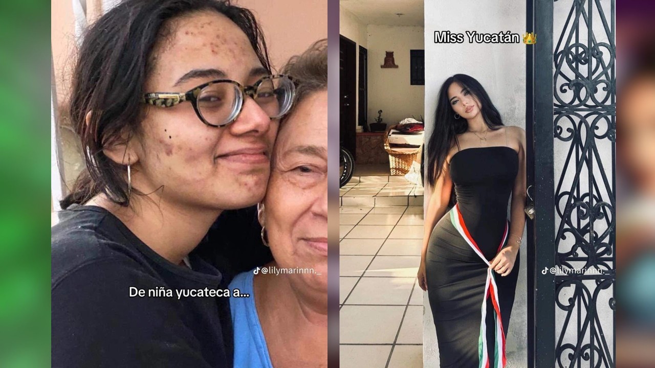 Causa revuelo el glow up de la una creadora de contenido yucateca Fotos: Redes