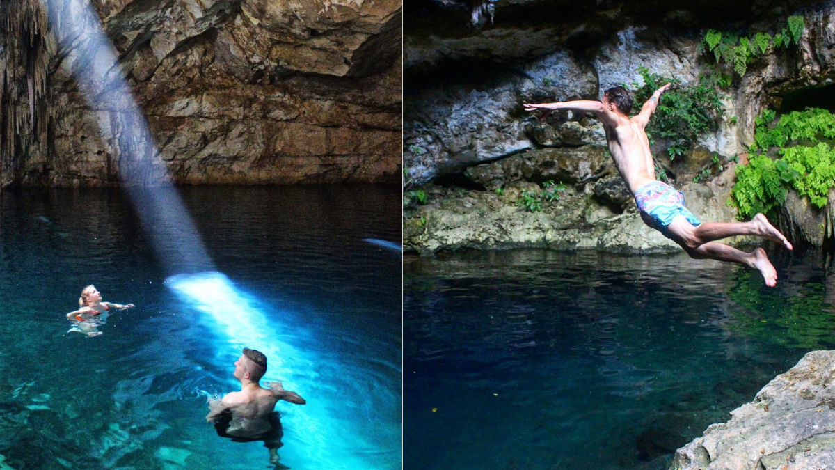 Muchos de los accidentes en cenotes ocurren por no seguir las recomendaciones de seguridad Foto: Instagram Los Cenotes de Homún