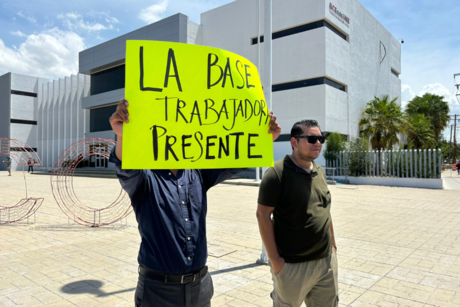 Trabajadores del Poder Judicial en BCS se manifiestan contra la reforma judicial